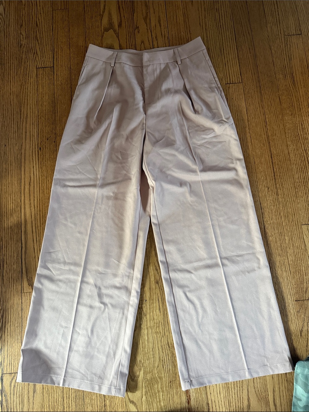 Wide-Leg Pleated Pants
